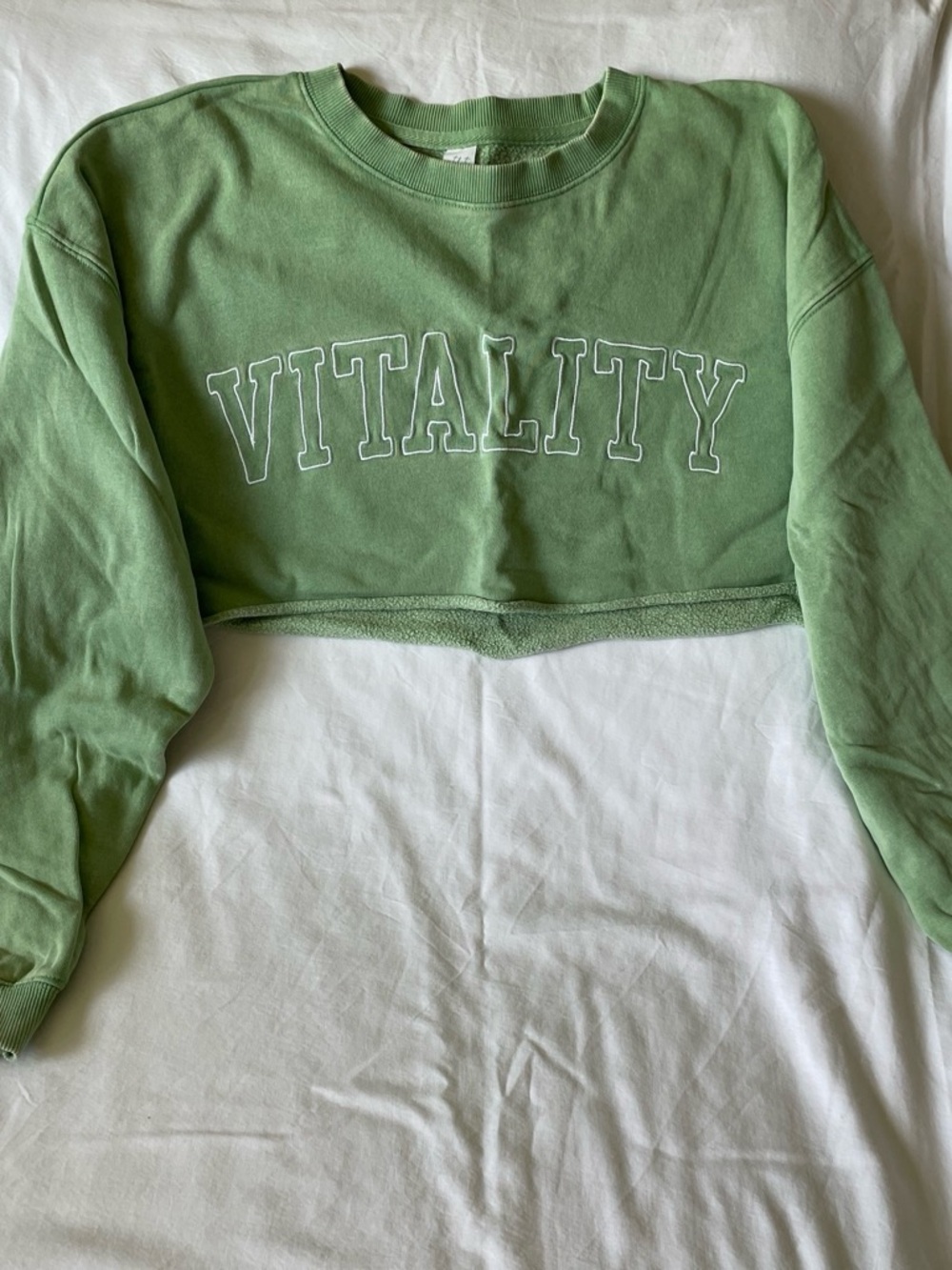 Vitality Crop Sweatshirt - Green